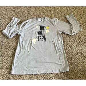 Macy's Family PJs‎ Women's Gray "The Boo Crew" Long Sleeve Tee Size Large